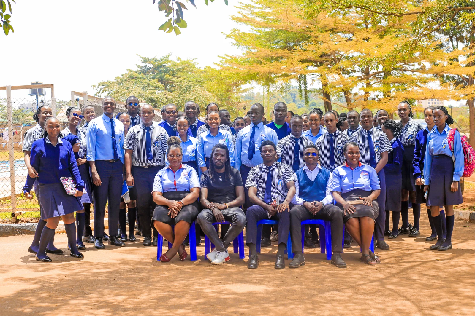 Group Photo - Senior 5 class engagement at Greenhill Academy