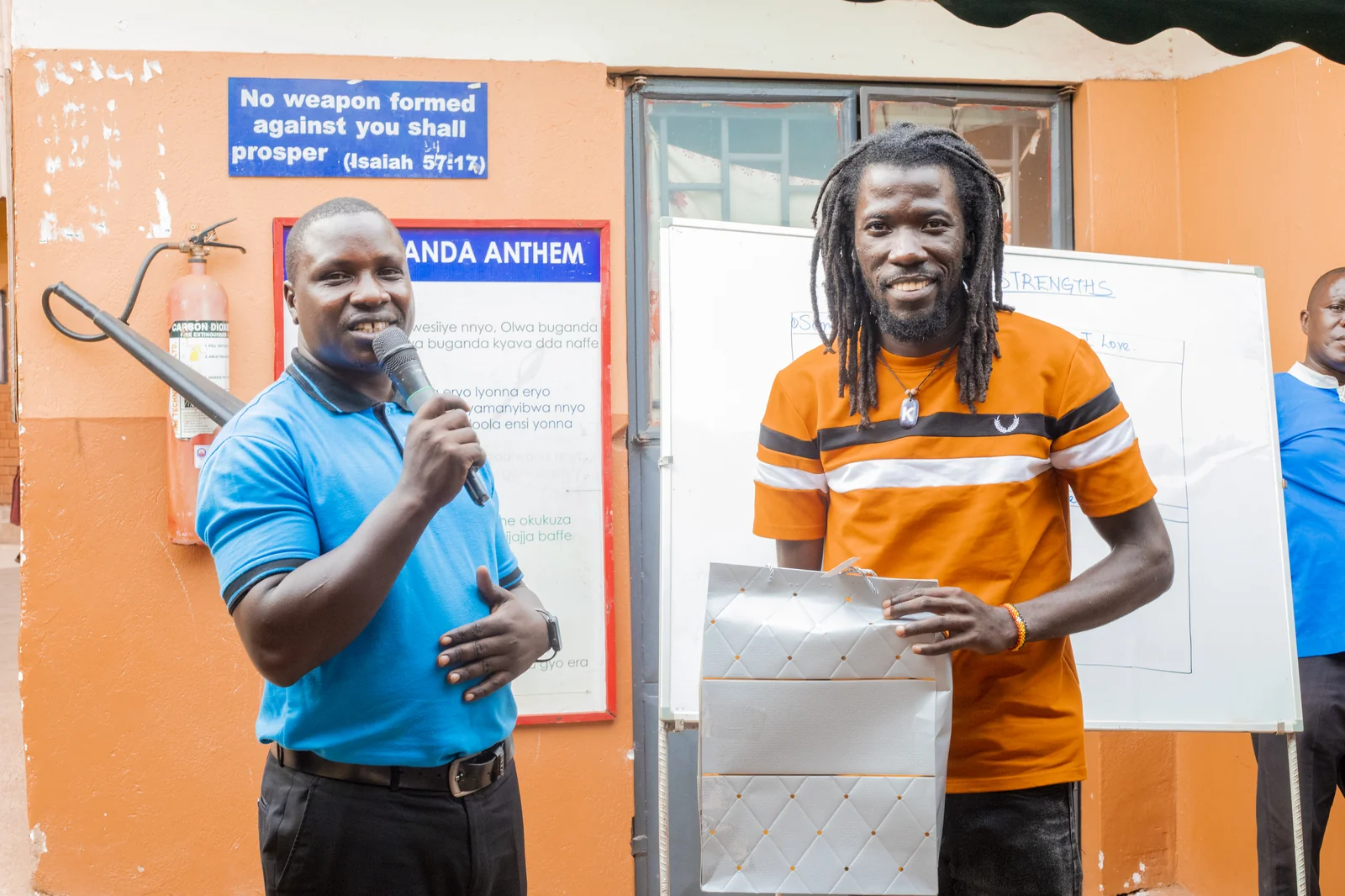 Token of Appreciation awarded to KAWEKWA Douglas by Shiperoy Nursery and Primary School