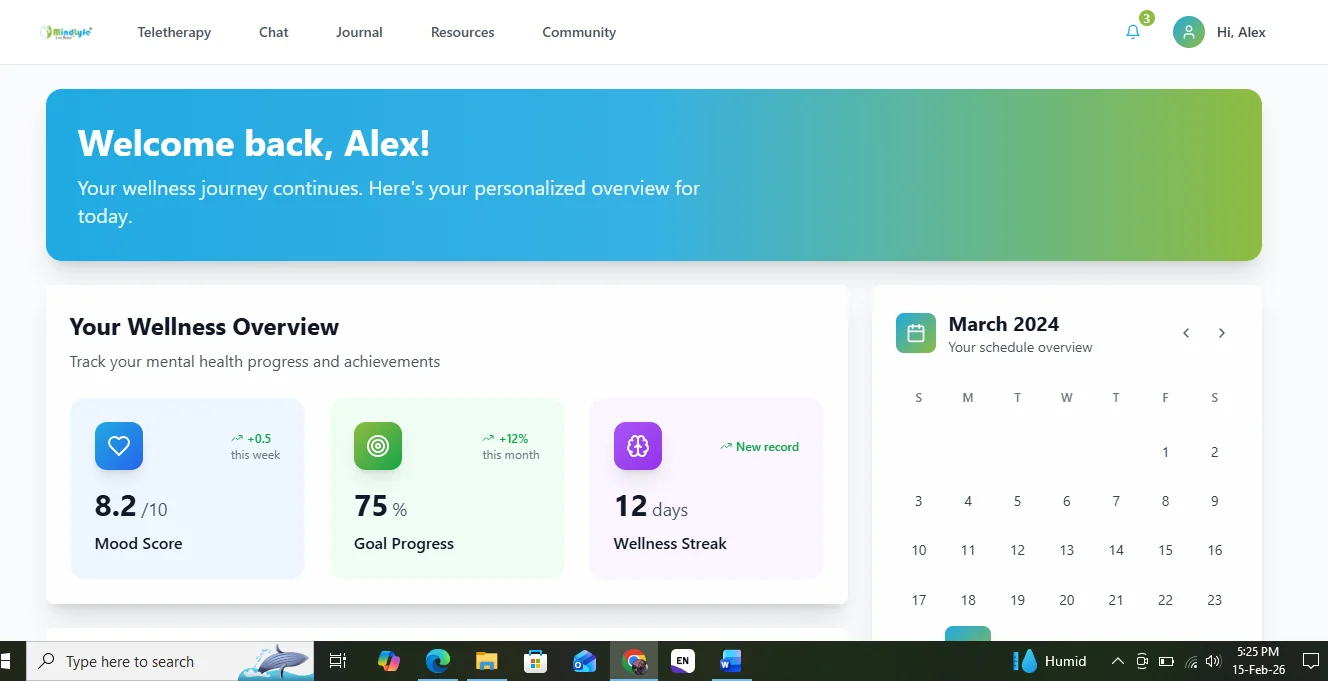 MindLyfe platform - book individual therapy session